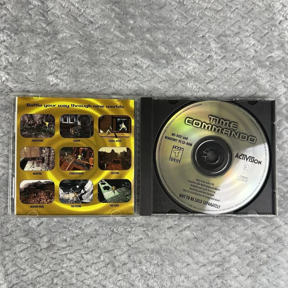 Time Commando PC CD-ROM MS-DOS Windows 95 Activision OEM Creative Labs Complete